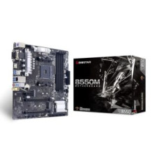 Biostar Pamatplate AMD procesorsiem BIOSTAR  Mainboard||AMD B550|SAM4|MicroATX|Memory DDR4|Memory slots 4|1xPCI-Express 3.0 1x|1xPCI-Express 3.0 16x|1xPCI-Express 4.0 16x|2xM.2|1x15pin D-sub|1xDVI-D|1xHDMI|2xUSB 2.0|4xUSB 3.2|1xPS/2|1xRJ45|3xAudio port|B5