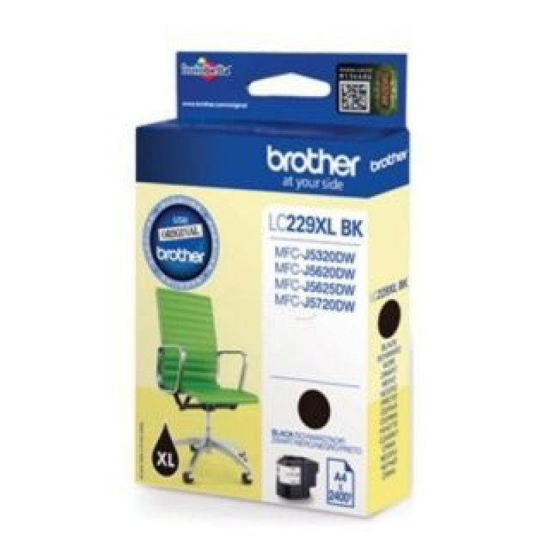 Brother Aksesuāri un izejmateriāli Brother  LC-229XLBK Ink Cartridge, Black