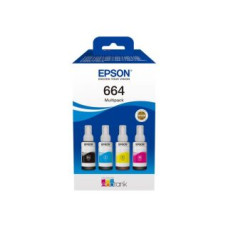 Epson Aksesuāri un izejmateriāli EPSON  664 EcoTank 4-colour multipack |  C13T66464A |  664 EcoTank 4-colour multipack | Ink tank | Black, yellow, cyan, magenta