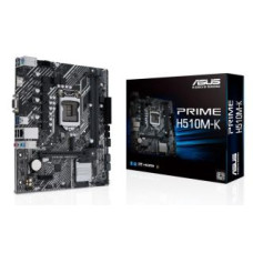 Asus Pamatplate Intel procesorsiem Asus  Mainboard||Intel H510|LGA1200|MicroATX|1xPCI-Express 3.0 1x|1xPCI-Express 4.0 16x|1xM.2|Memory DDR4|Memory slots 2|1x15pin D-sub|1xHDMI|2xAudio-In|1xAudio-Out|4xUSB 2.0|2xUSB 3.2|1xPS/2|1xRJ45|PRIMEH510M-K