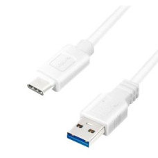 Logilink Kabelis Logilink  USB 3.2 Gen 1x1 Cable CU0174 1 m, White, USB-A Male, USB-C Male