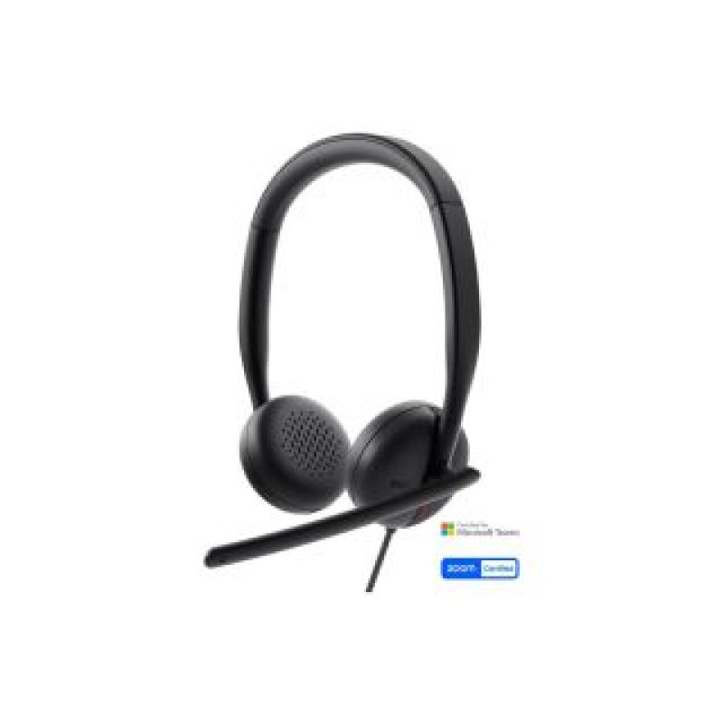 Dell Vadu austiņas Dell  Headset WH3024 Built-in microphone USB-C, USB-A Black