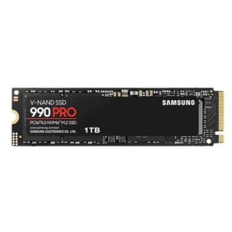 Samsung Cietais disks SSD Samsung  SSD||990 PRO|1TB|M.2|PCIE|NVMe|MLC|Write speed 6900 MBytes/sec|Read speed 7450 MBytes/sec|2.3mm|TBW 600 TB|MTBF 1500000 hours|MZ-V9P1T0BW