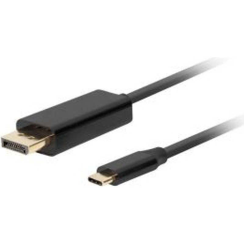 Lanberg Parveidotājs Lanberg  USB-C to DisplayPort Cable, 1.8 m 4K/60Hz, Black