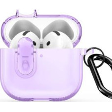 Dux Ducis Maciņš austiņām Dux Ducis Apple AirPods 4 PECL Series PC+TPU Cover with Hook Purple