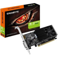 Gigabyte Grafiskās karte / Video kartes Gigabyte  Graphics Card||NVIDIA GeForce GT 1030|2 GB|64 bit|PCIE 3.0 16x|GDDR4|Memory 2100 MHz|GPU 1177 MHz|Single Slot Fansink|1xDVI|1xHDMI|GV-N1030D4-2GL