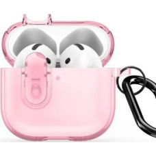 Dux Ducis Maciņš austiņām Dux Ducis Apple AirPods 4 PECL Series PC+TPU Cover with Hook Pink