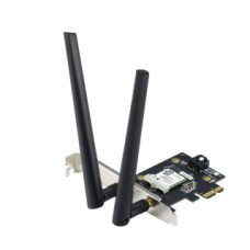 Asus Rūteris Asus  AX1800 Dual-Band Bluetooth 5.2 PCIe Wi-Fi Adapter PCE-AX1800 802.11ax, 574+1201 Mbit/s, MU-MiMO Yes, No mobile broadband, Antenna type External