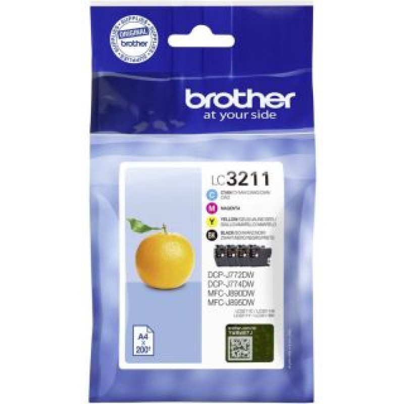 Brother Aksesuāri un izejmateriāli Brother  Multipack LC3211VALDR Cartridge, Black, cyan, magenta, yellow