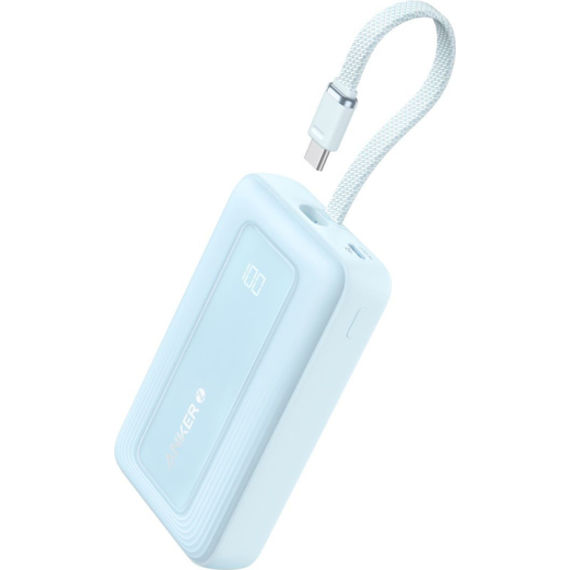 Anker Ārējais akumulators Anker  | Power Bank with Built-In USB-C Cable | A1689031 | 20000 mAh | 30W Output | Blue