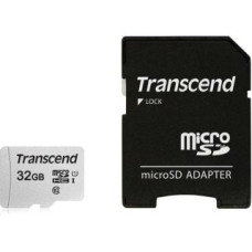 Transcend Cita datorprece Transcend  MEMORY MICRO SDHC 32GB W/ADAPT/C10 TS32GUSD300S-A