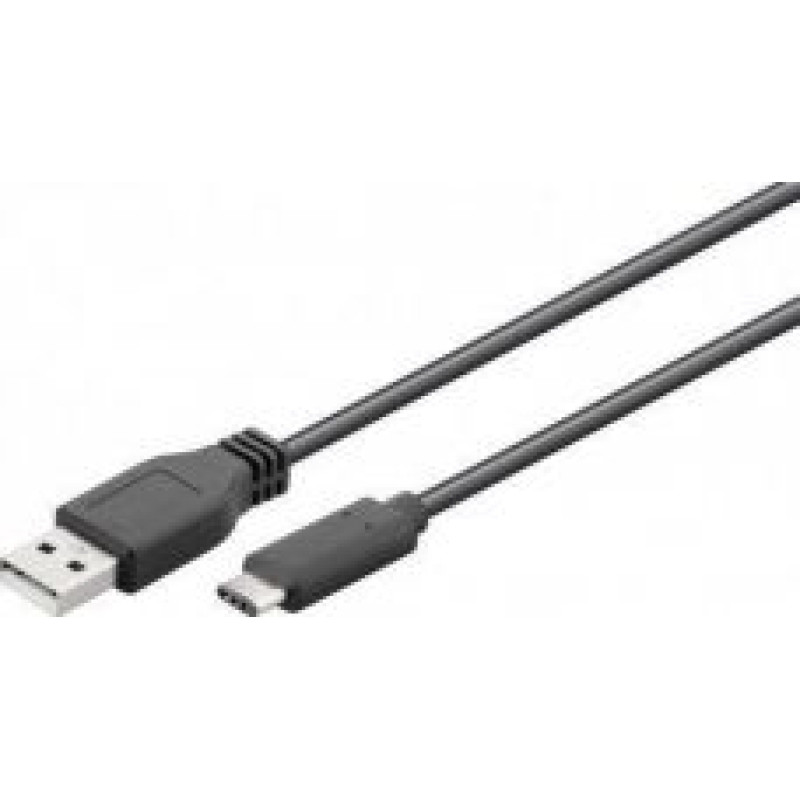 Goobay Kabelis Goobay  USB 2.0 cable 1,8 m, Black, USB 2.0 male (type A), USB-C male