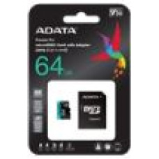 Adata Atmiņas kartes ADATA  ADATA 64GB Micro SDXC UHS-I U3 V30S + Ad