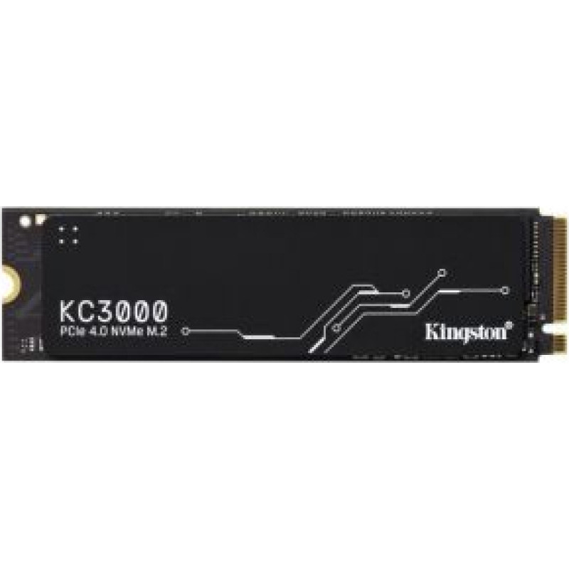 Kingston Cietais disks SSD Kingston  SSD||KC3000|1TB|M.2|NVMe|3D TLC|Write speed 6000 MBytes/sec|Read speed 7000 MBytes/sec|TBW 800 TB|MTBF 1800000 hours|SKC3000S/1024G