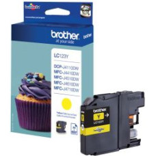 Brother Aksesuāri un izejmateriāli Brother  LC123Y | Ink Cartridge | Yellow