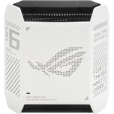 Asus Rūteris Asus  Wifi 6 802.11ax Tri-band Gigabit Gaming Mesh Router GT6 ROG Rapture (1-Pack) 802.11ax, 10/100/1000 Mbit/s, Ethernet LAN (RJ-45) ports 3, Antenna type Internal, White