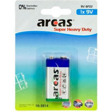 Arcas Cita datorprece Arcas  9V/6LR61, Super Heavy Duty, 1 pc(s)