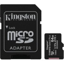 Kingston Cita datorprece Kingston  MEMORY MICRO SDXC 64GB UHS-I/W/ADAPTER SDCS2/64GB