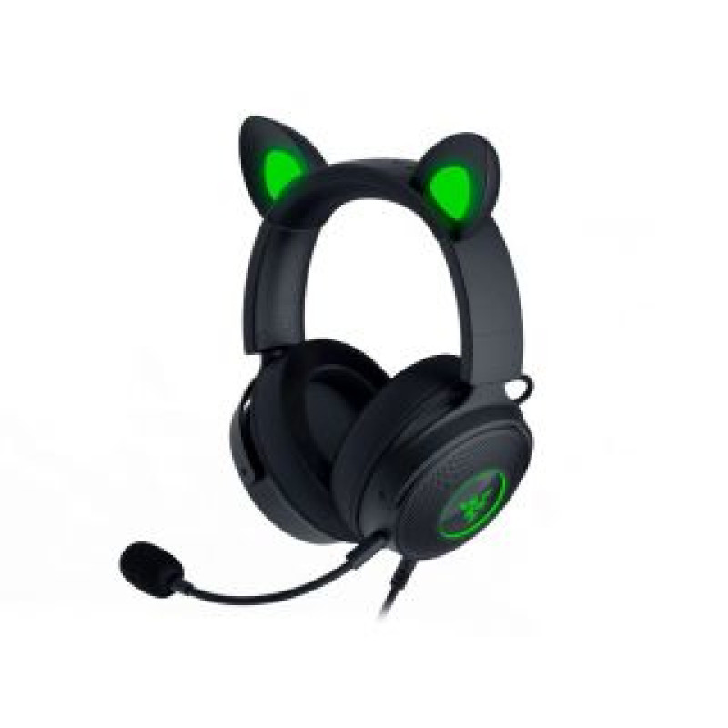 Razer Bezvadu austiņas Razer  Wired, Over-Ear, Black, Gaming Headset, Kraken V2 Pro, Kitty Edition