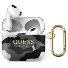 Guess Maciņš austiņām Guess Apple AirPods 3 cover Camo Collection Black White