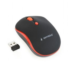 Gembird Datora pele Gembird  MOUSE USB OPTICAL WRL BLACK/RED MUSW-4B-03-R