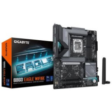 Gigabyte Pamatplate Intel procesorsiem Gigabyte  Mainboard||Intel B860 Express|LGA1851|ATX|Memory DDR5|Memory slots 4|3xPCI-Express 16x|3xM.2|1xHDMI|1xDisplayPort|1xAudio-In|1xAudio-Out|1xMicrophone|4xUSB 2.0|1xUSB 3.2|1xUSB-C|1xPS/2|1xRJ45|B860EAGLEWIFI6