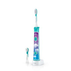 Philips Zobu birste Philips  Sonic Electric toothbrush  HX6322/04 For kids, Rechargeable, Sonic technology, Teeth brushing modes 2, Number of brush heads included 2, Aqua