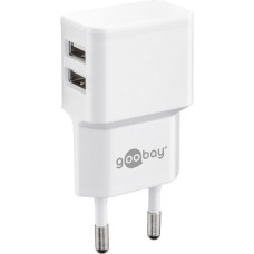 Goobay Rūteris Goobay  Dual USB charger  44952  2.4 A,  2 USB 2.0 female (Type A), White, 12 W