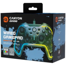 Canyon Kontrolieris Canyon  gamepad Brighter GP-02 Wired Crystal Transparent