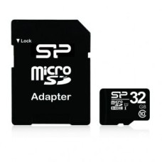 Silicon Power Atmiņas kartes Silicon power  32 GB, MicroSDHC, Flash memory class 10, SD adapter