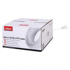 Dahua Nevadāms centrmezgls DAHUA  CABLE CAT5E UTP 305M WHITE/PFM920I-5EU-C