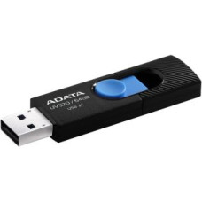 Adata Zibatmiņa ADATA  AUV320 64GB USB Flash Drive, Black/Blue