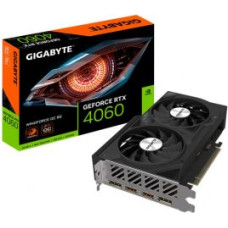 Gigabyte Grafiskās karte / Video kartes Gigabyte  GV-N4060WF2OC-8GD 1.0 NVIDIA, 8 GB, GeForce RTX 4060, GDDR6, 	 PCI-E 4.0, HDMI ports quantity 2, Memory clock speed 17000 MHz