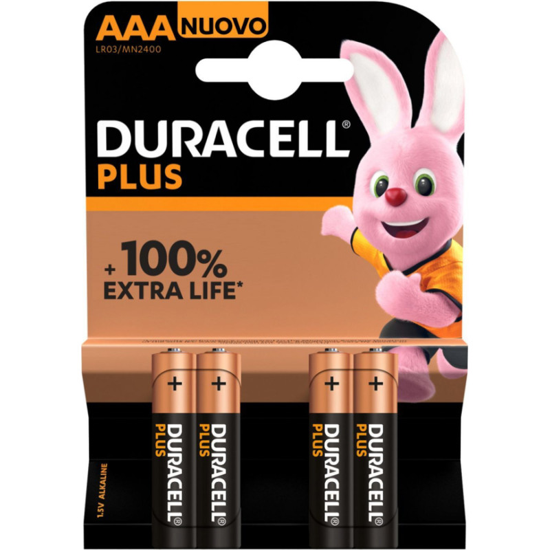 Duracell Cita datorprece Duracell  Plus MN2400 AAA, Alkaline, 4 pc(s)