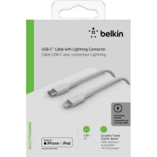 Belkin Kabelis Belkin  BOOST CHARGE CAA003bt1MWH USB-C to Lightning, 1 m, White