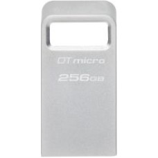 Kingston Zibatmiņa Kingston  USB 3.2 Flash Drive  DataTraveler micro 256 GB, USB 3.2, Silver