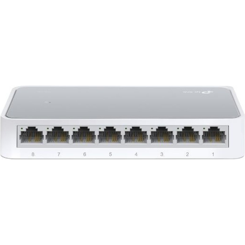 Tp-Link Serveru  - Citi piederumi TP-Link  Switch TL-SF1008D Unmanaged, Desktop, 10/100 Mbps (RJ-45) ports quantity 8, Power supply type External