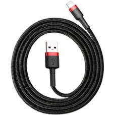 Baseus Kabelis Baseus  Baseus Cafule USB Lightning Cable 2.4A 1m (Red+Black)