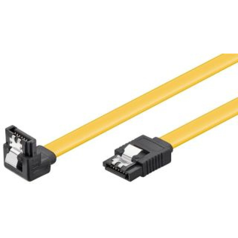 Goobay Kabelis Goobay  SATA cable  PC data cable; 6 Gbps; 90° clip 95020