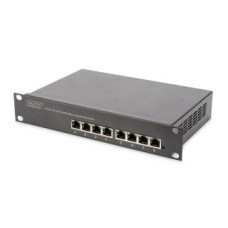 Digitus Serveru  - Citi piederumi Digitus  8-port Gigabit Ethernet PoE switch DN-95317 10/100/1000 Mbps (RJ-45), Unmanaged, Rackmountable, Power supply type Internal, Ethernet LAN (RJ-45) ports 8