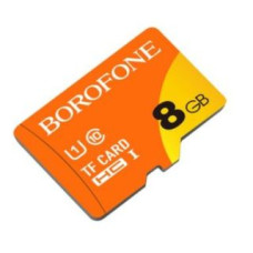 Borofone Atmiņas kartes Borofone  MEMORY CARD 8GB SDHC CLASS10 75MB/S MICROSD