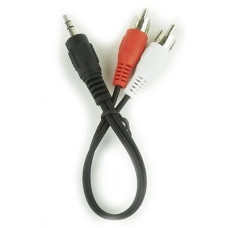 Gembird Kabelis Gembird  CABLE AUDIO 3.5MM TO 2RCA 0.2M/CCA-458/0.2