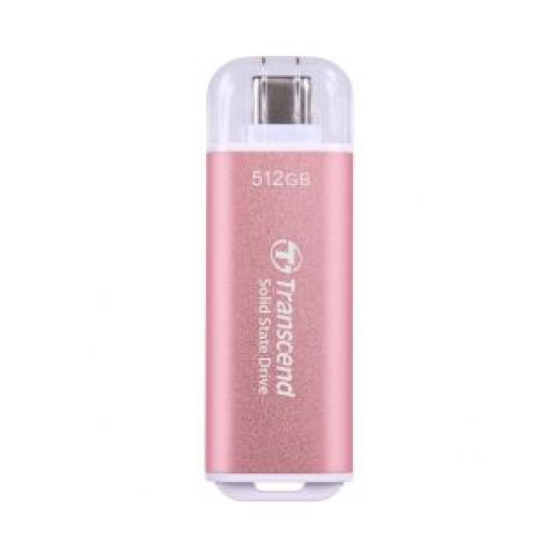 Transcend Cietais disks SSD Transcend  SSD USB-C 512GB EXT. PINK/TS512GESD300P