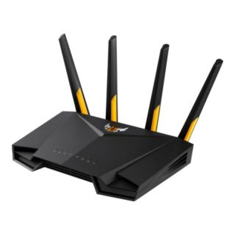 Asus Rūteris Asus  Dual Band WiFi 6 Gaming Router TUF-AX3000 802.11ax 2402+574 Mbit/s 10/100/1000 Mbit/s Ethernet LAN (RJ-45) ports 4 Mesh Support Yes MU-MiMO Yes No mobile broadband Antenna type 4xExternal 1 x USB 3.2 Gen 1