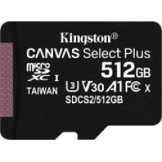 Kingston Cita datorprece Kingston  MEMORY MICRO SDXC 512GB UHS-I/W/ADAPTER SDCS2/512GB