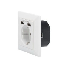 Digitus Serveru  - Citi piederumi Digitus  Safety socket for flush mounting with 2 USB ports | DA-70613