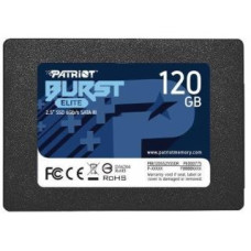 Patriot Cietais disks SSD Patriot  SSD||Burst Elite|120GB|SATA 3.0|3D NAND|Write speed 320 MBytes/sec|Read speed 450 MBytes/sec|2,5