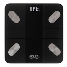 Adler Ķermeņa svari Adler  Smart Bathroom Scale | AD 8186b | Maximum weight (capacity) 180 kg | Accuracy 100 g | Body Mass Index (BMI) measuring | Black