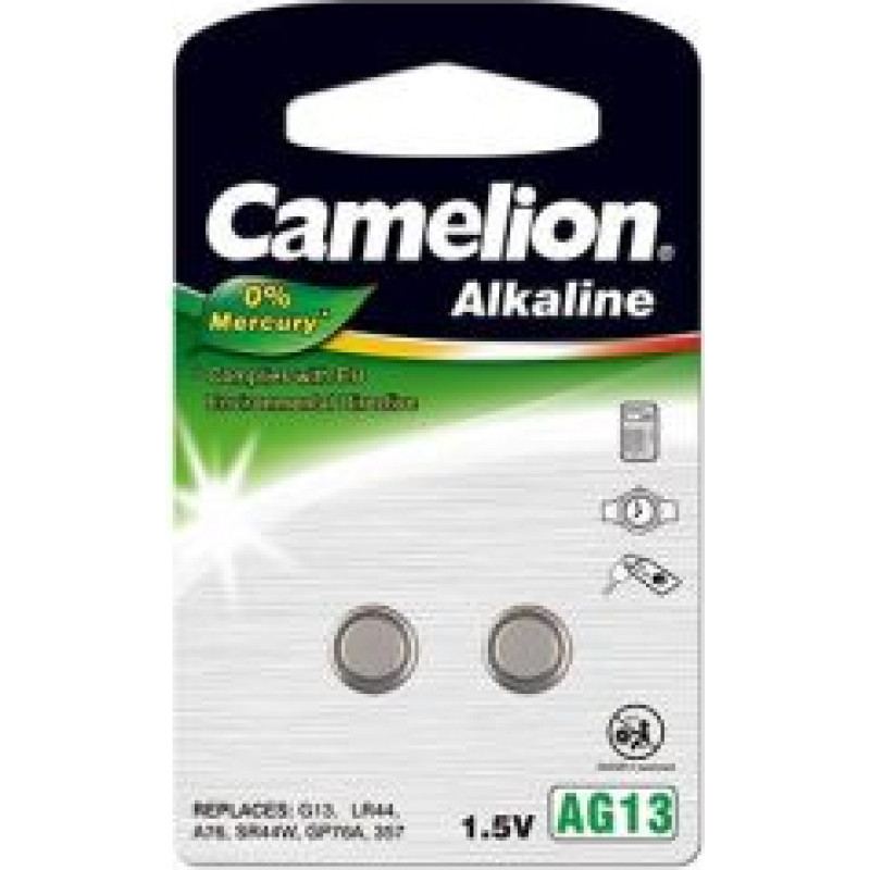 Camelion Cita datorprece Camelion  AG13/LR44/357, Alkaline Buttoncell, 2 pc(s)