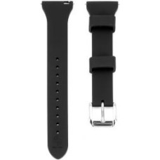 Connect Siksniņa Connect  20mm T-buckle Silicone Loop Watch Strap (130mm M/L) Black